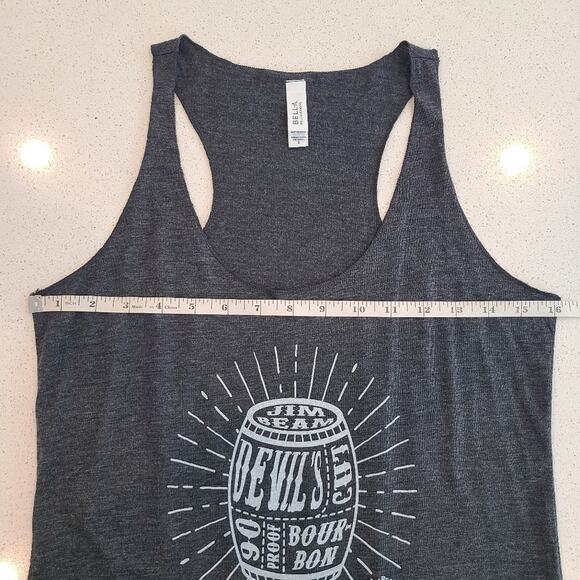 Jim Beam Devils Cut Women's Gray Tank Top Racerback Bourbon Small - Picture 7 of 8